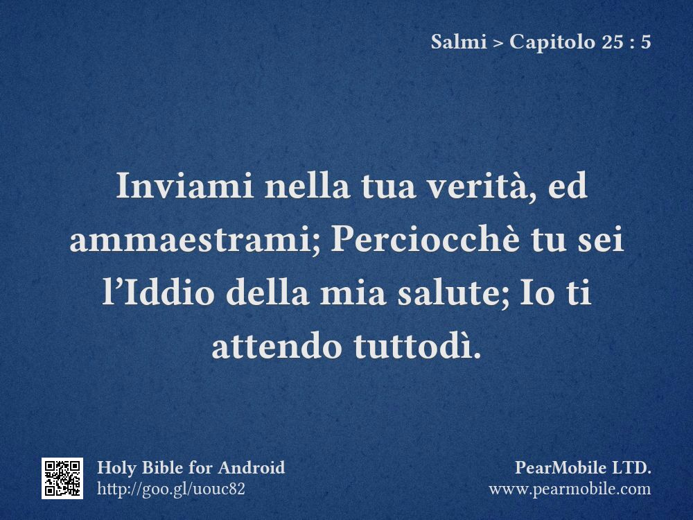 Salmi, Capitolo 25:5